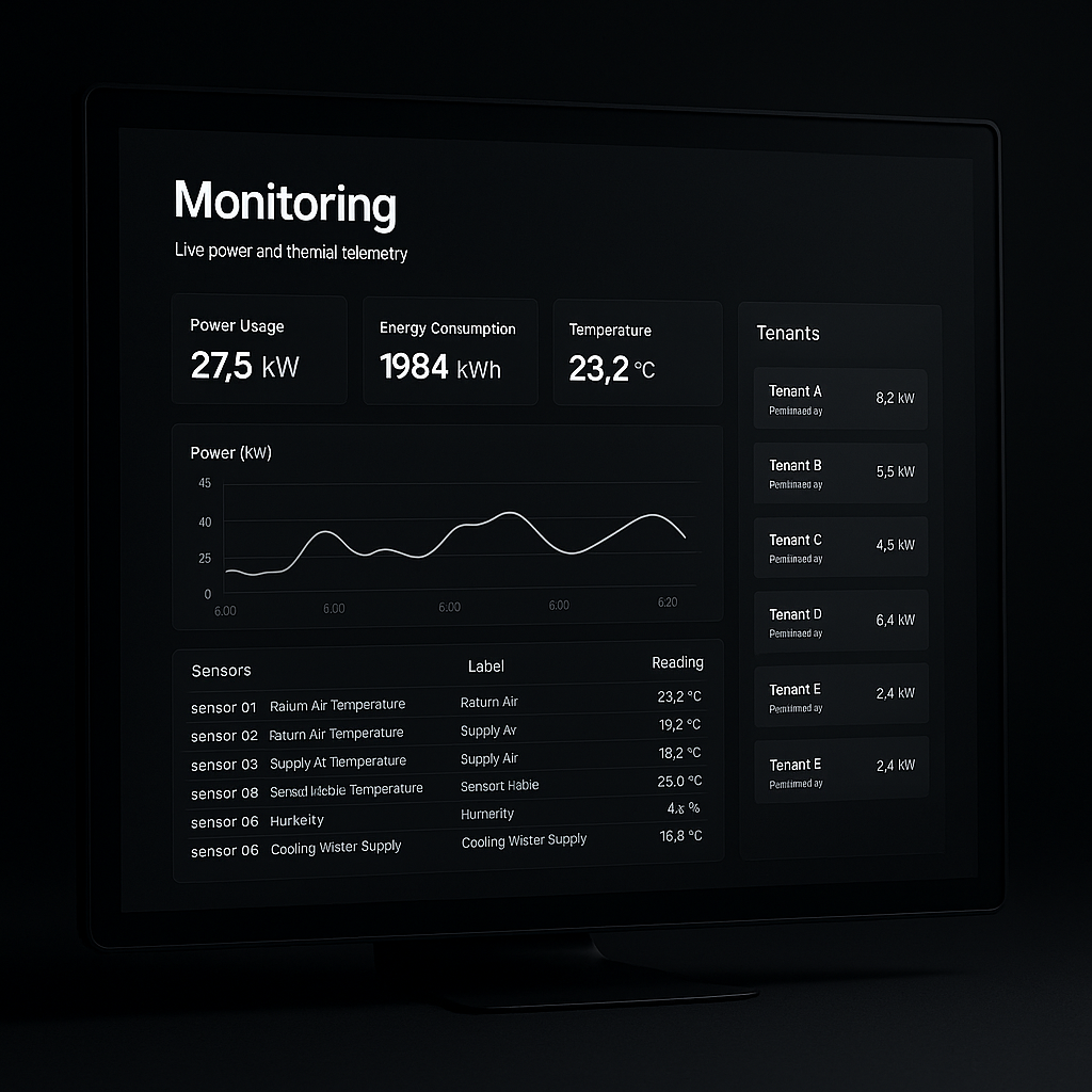 Real-time telemetry with DCIM integration for enterprise monitoring platforms
